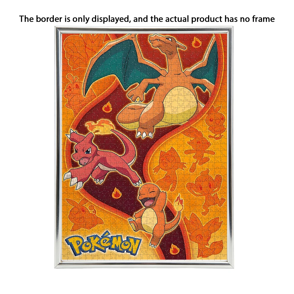 เกมปริศนาพื้นไม้ธีมโปเกมอน ชาร์แมนเดอร์ - 108/200/300/500/1000 ชิ้น ปริศนาฝึกสมองเพื่อการศึกษาสำหรับผู้ใหญ่และเด็กอายุ 14 ปีขึ้นไป