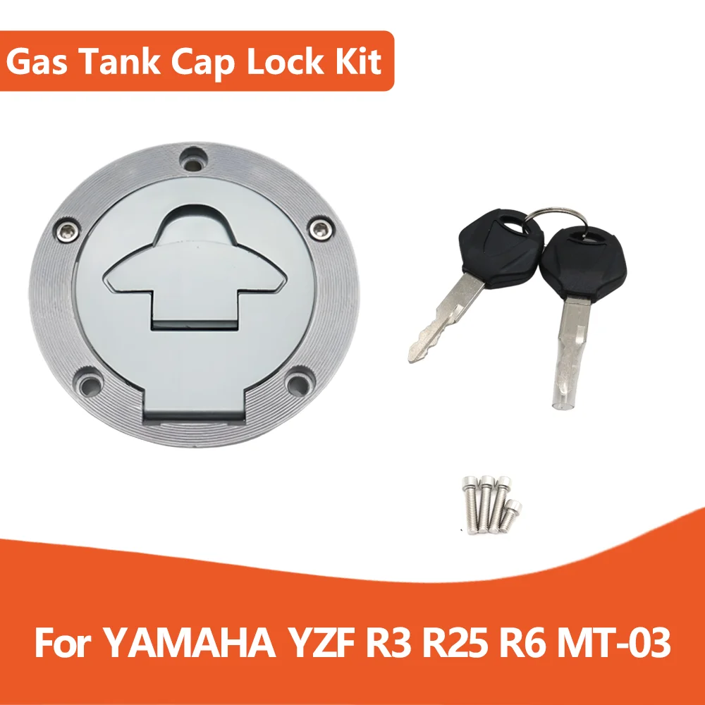 

For YAMAHA YZF R3 R25 R6 MT-03 MT03 MT 03 YZFR3 YZFR25 YZFR6 Motorcycle Fuel Gas Cap Seat Lock Key Set Accessories