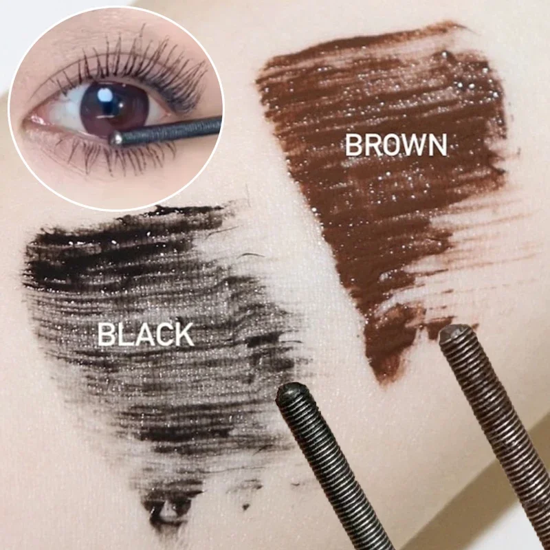 Lasting Curling Metal Iron Mascara Waterproof Non-smudging Volumizing Silk Fiber Mascara Quick Drying Eyelash Extensions Mascara