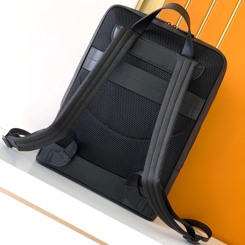 حقيبة ظهر للرجال ذات سعة كبيرة، حقيبة كمبيوتر محمول كلاسيكية للأعمال، حقيبة كمبيوتر متينة عالية الجودة للتنقل والسفر اليومي #3