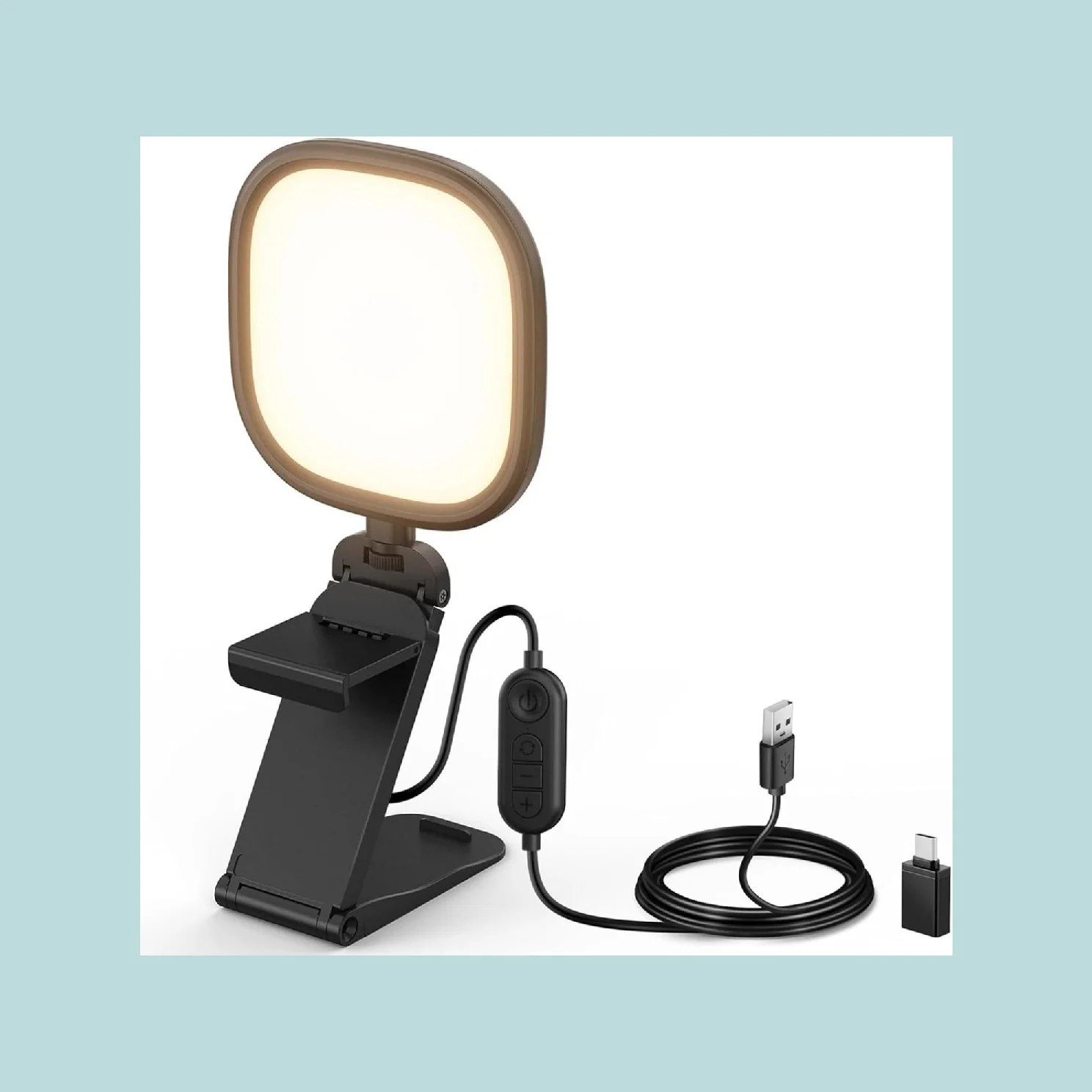 NEEWER 5” 10W Bi-Color Monitor Light, USB Edge Lit LED Panel with Stand, Laptop Webcam Light for Zoom Streaming Video Conference