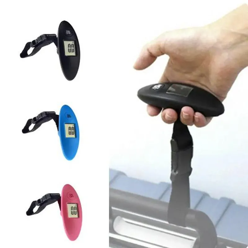 1Pc 40kg/100g LCD Digital Electronic Luggage Scale Portable Suitcase Scale Handled Travel Bag Weighting Fish Hook Hanging Scale