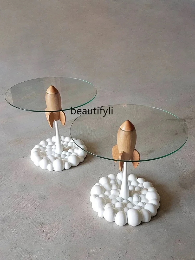 

Nordic Designer Coffee Table Sofa Mini Corner Table Modern Minimalist Living Room Balcony Creative Strange Shape