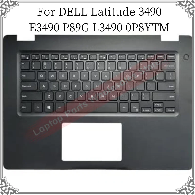 

Laptop Keyboard For DELL Latitude 3490 E3490 P89G L3490 0P8YTM C Cove US Layout Keyboard Upper Palmrest Case