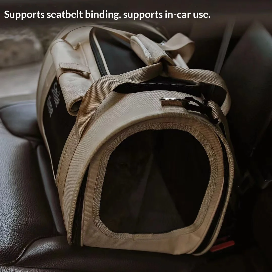 Transportín plegable portátil para gatos y perros, bolsa de viaje - imagen 2