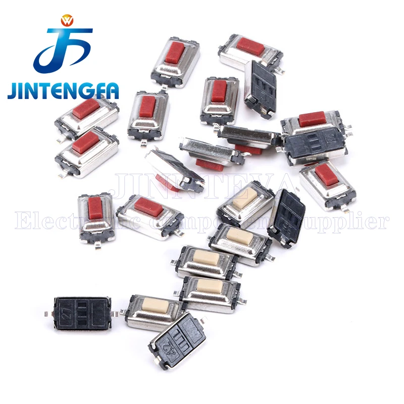 20PCS/Lot 3X6X2.5MM Tact Touch Micro Switch Tactile Push Button Switch 3*6*2.5MM SMD 2 Pin Self-reset Momentary For MP3 MP4