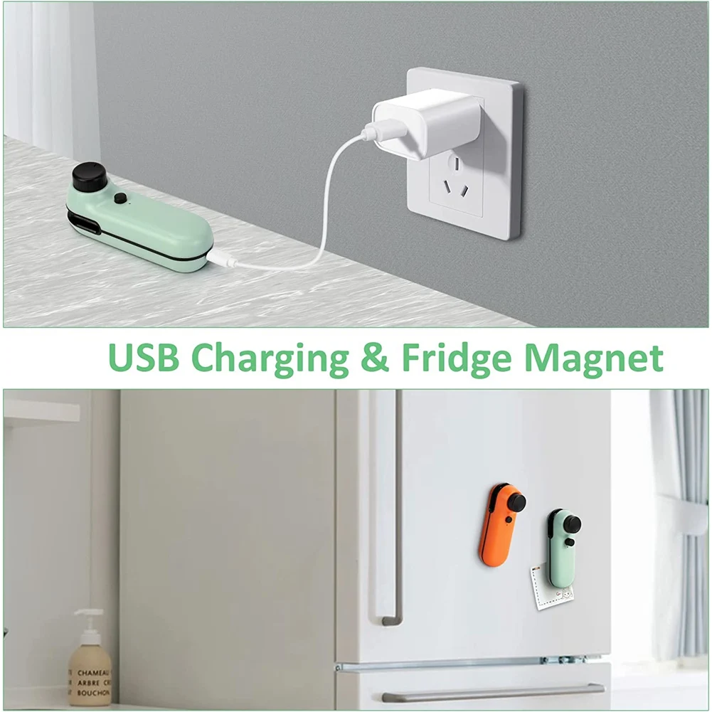 رقاقة محمولة حقيبة آلة السدادة ، سدادة حرارية صغيرة مع القاطع ، يده ، لينة المغناطيسي