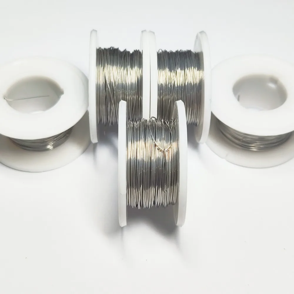 20 metri 11 dimensioni diametro filo Nichrome 0.08MM-0.45MM Cr20Ni80 filo riscaldante resistenza filo lega riscaldamento filato Mentos