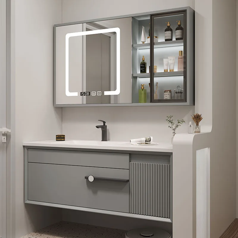 

Cute style bear-shaped luminous bathroom mirror luminous antique bathroom vanity