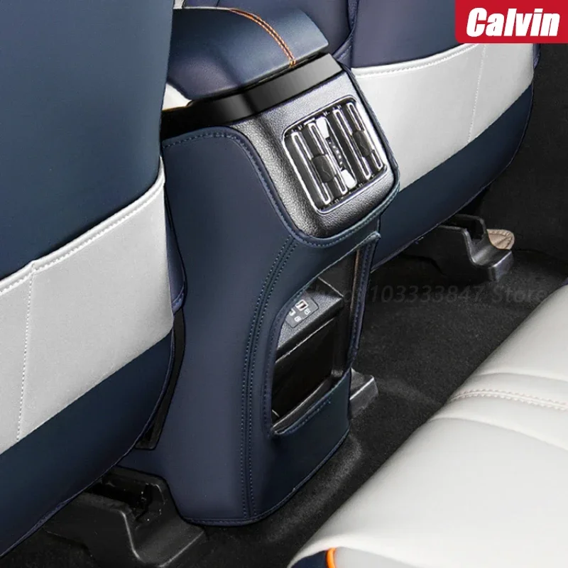 For BYD SEAL U DMi/EV 2020-2025 Car Rear Discharge Trend Seat Anti-kick Pad Armrest Box Rear Protective Pad Refit Accessories