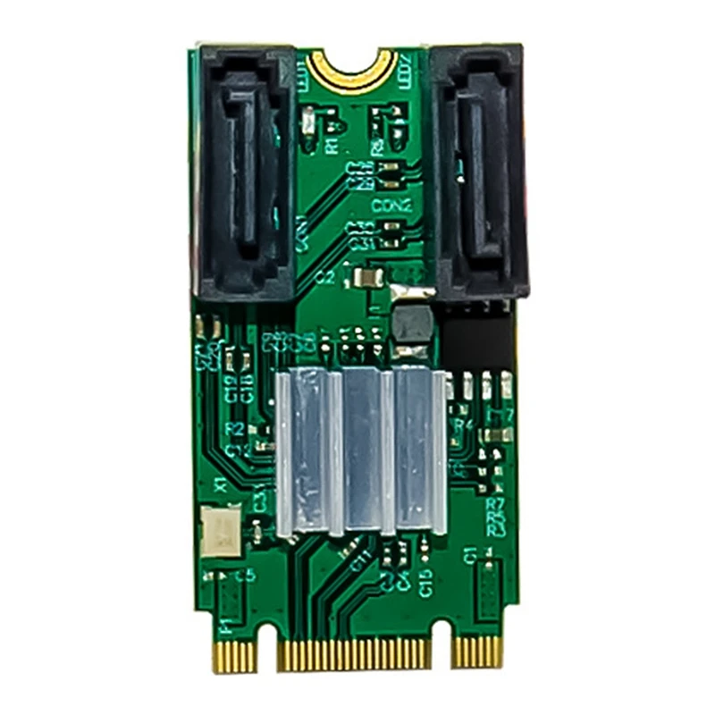 Tarjeta adaptadora de llave M.2 B + M, tarjeta de expansión SATA 3,0 de 2 puertos, Chip ASM1061, tarjeta de conversión de disco duro Sata 6G
