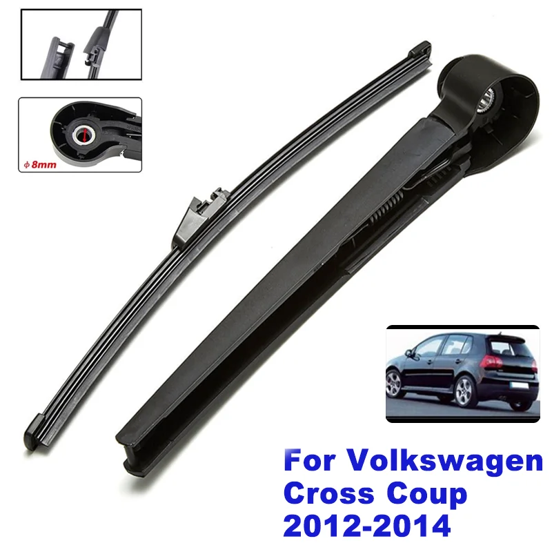 Car Rear Wiper Blades Back Window Wipers Arm For Volkswagen VW Cross Coupe Hatchback (2012-2014) 285mm Windscreen Wiper