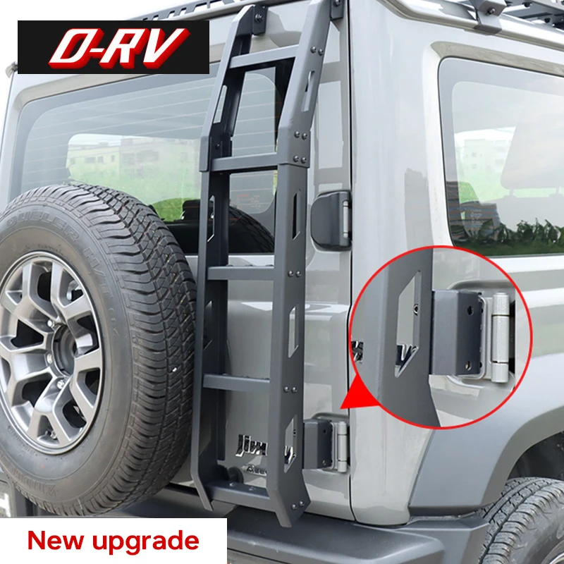 NEW Car Rear Door Ladder For Suzuki Jimny JB74 2019 2020 2021 2022 Tailgate Ladder Protective Frames Exterior Accessories