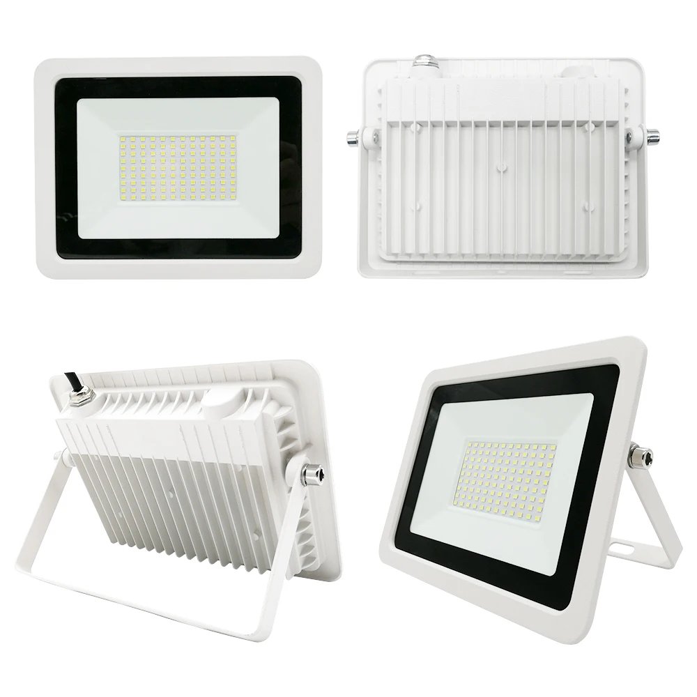 LED floodlight 100W 50W 30W 20W 10W AC 220V outdoor IP68 waterproof reflective stage light garden courtyard lighting.