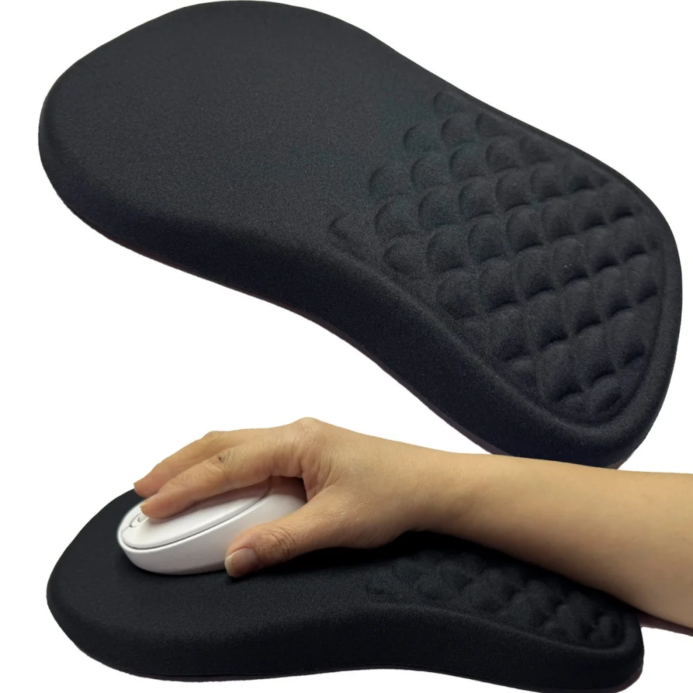 Ergonomic Wrist Support Mouse Pad - Non-Slip High-Elastic Memory Foam, Comfortable Durable Mat For PC/Laptop Home & Office
