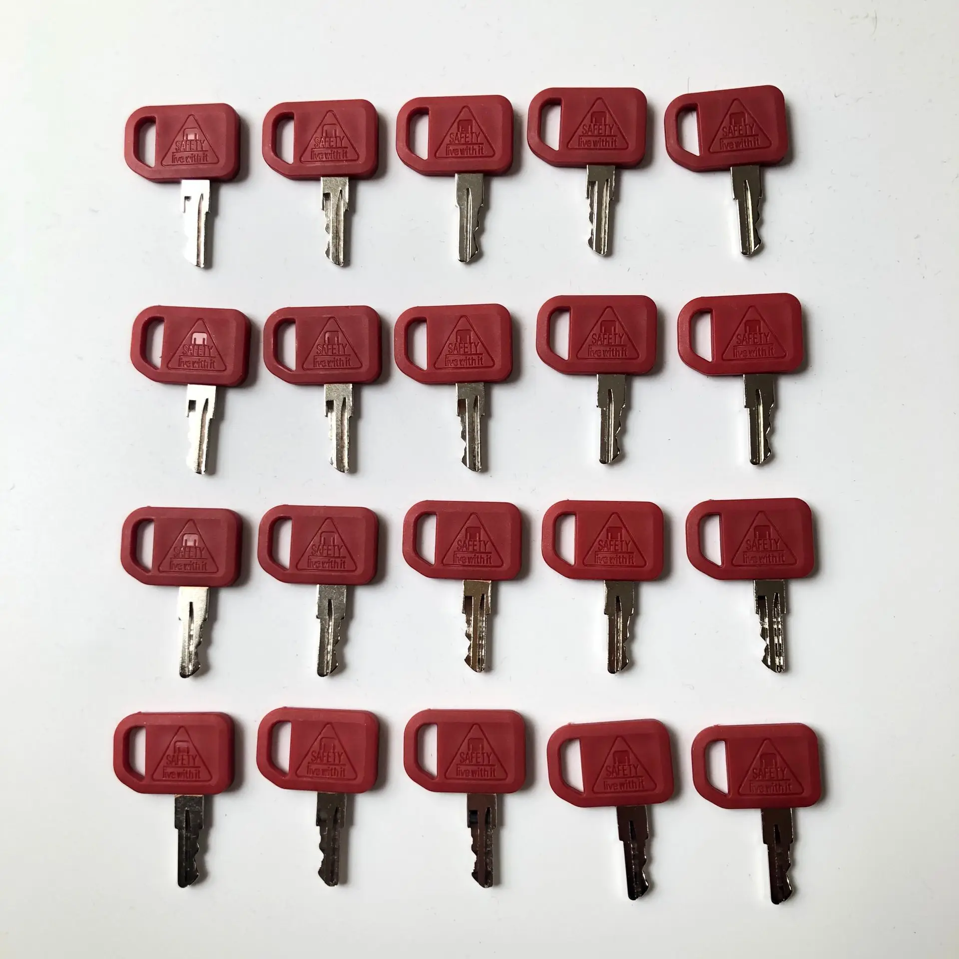 20PCS JDR Key AR51481 AT195302 For John Deere Excavator Grader Dozer Skid Steer 600 Loaders