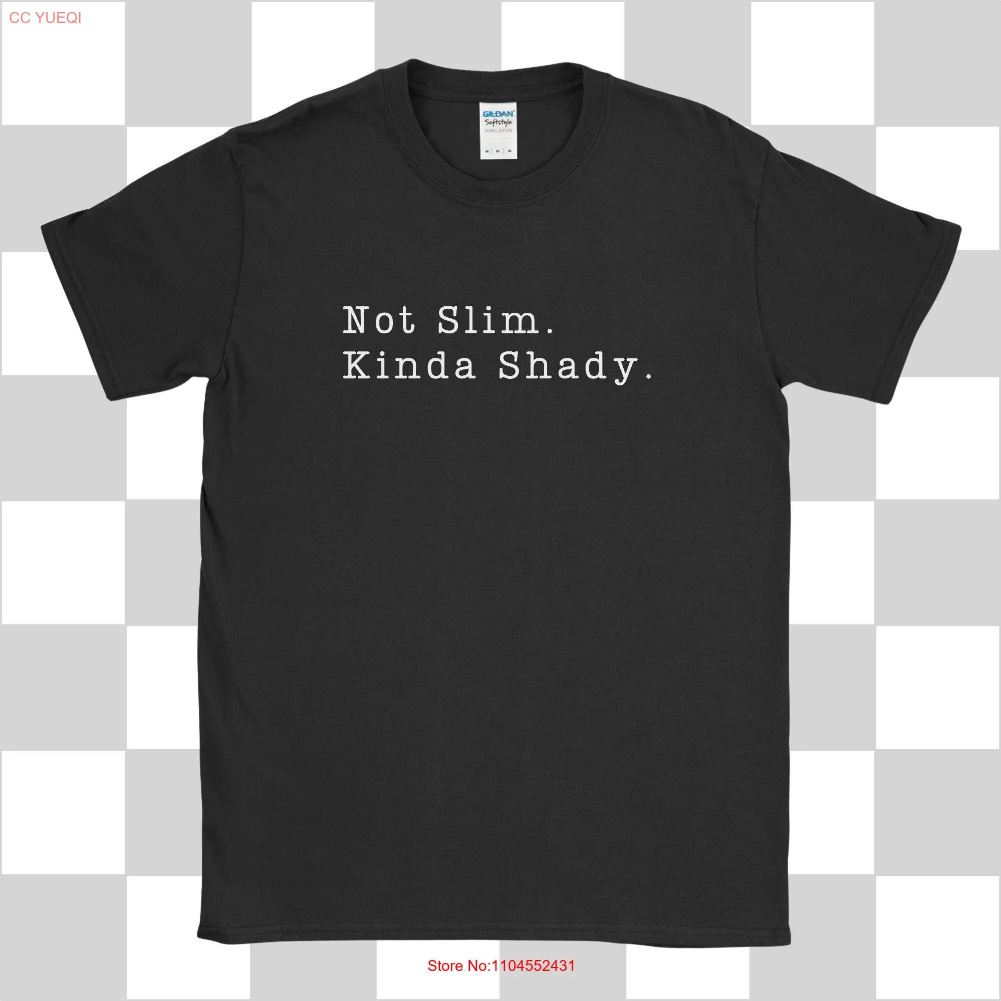 NO SLIM KINDA Shady camiseta para hombre divertido cumpleaños Navidad medias relleno regalos para él hijo hombres papá novio marido