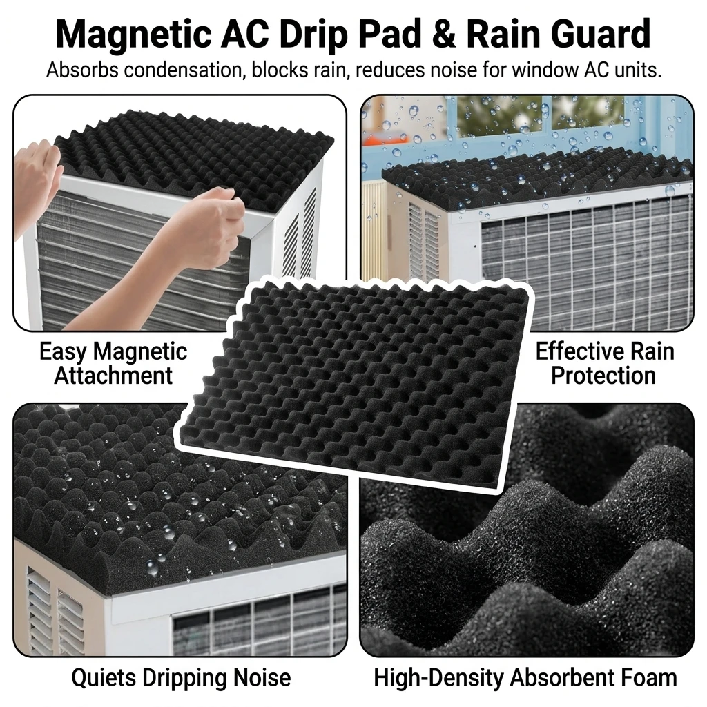 Water-Absorbing AC Drip Pad High-Density EVA Foam for Window Air Conditioner Rain Guard Mat Condensation Cushion Durable