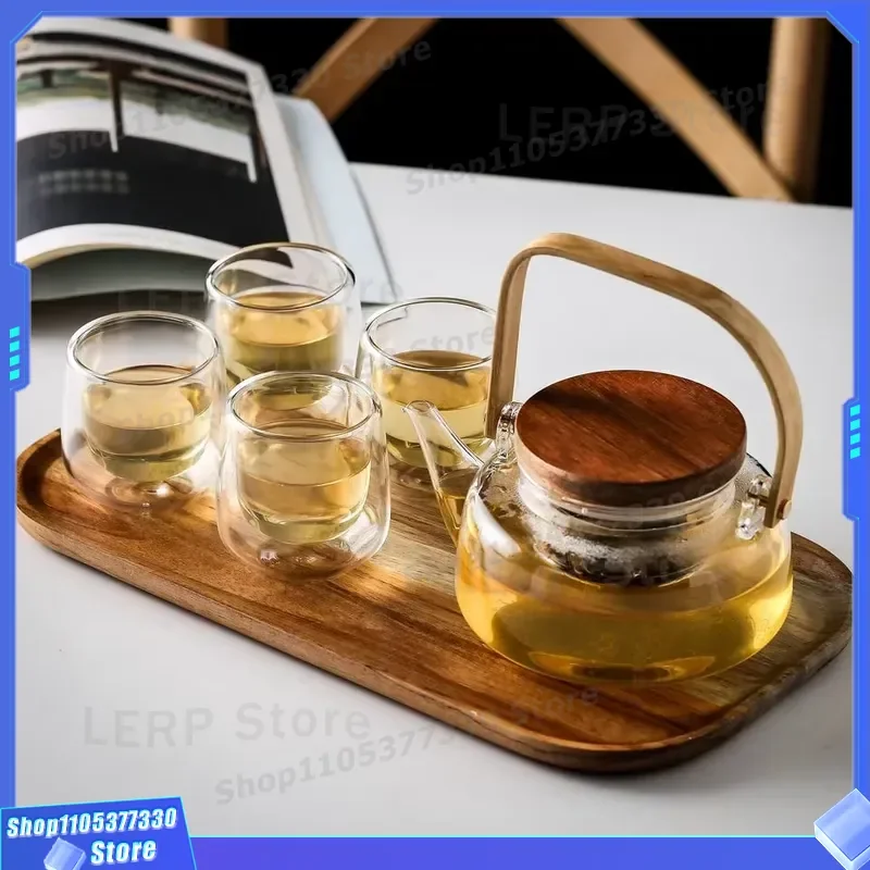 bohemian-style-heat-resistant-glass-teapot-set-with-filter-and-solid-wood-tray-for-flower-tea-brewing-household-kettle-dwax