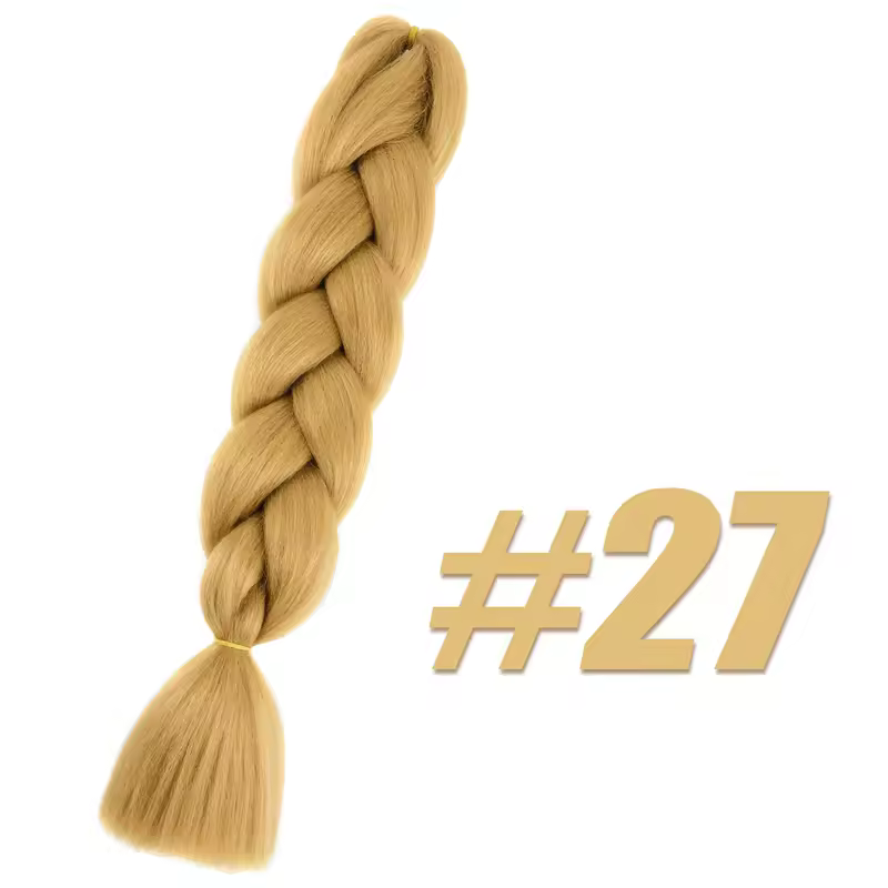 Synthetic Kanekalon Crochet Hair Braiding Hair Pre Stretched Curly Jumbo Braids Extensions Hair Accessories For Girls Braids - Image 27