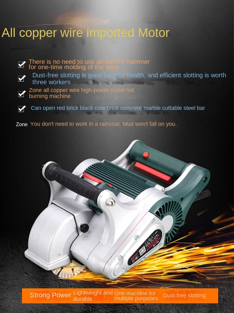 Wyj Multi-Functional One-Time Molding Wall Concrete No Dead Angle Slotting Machine