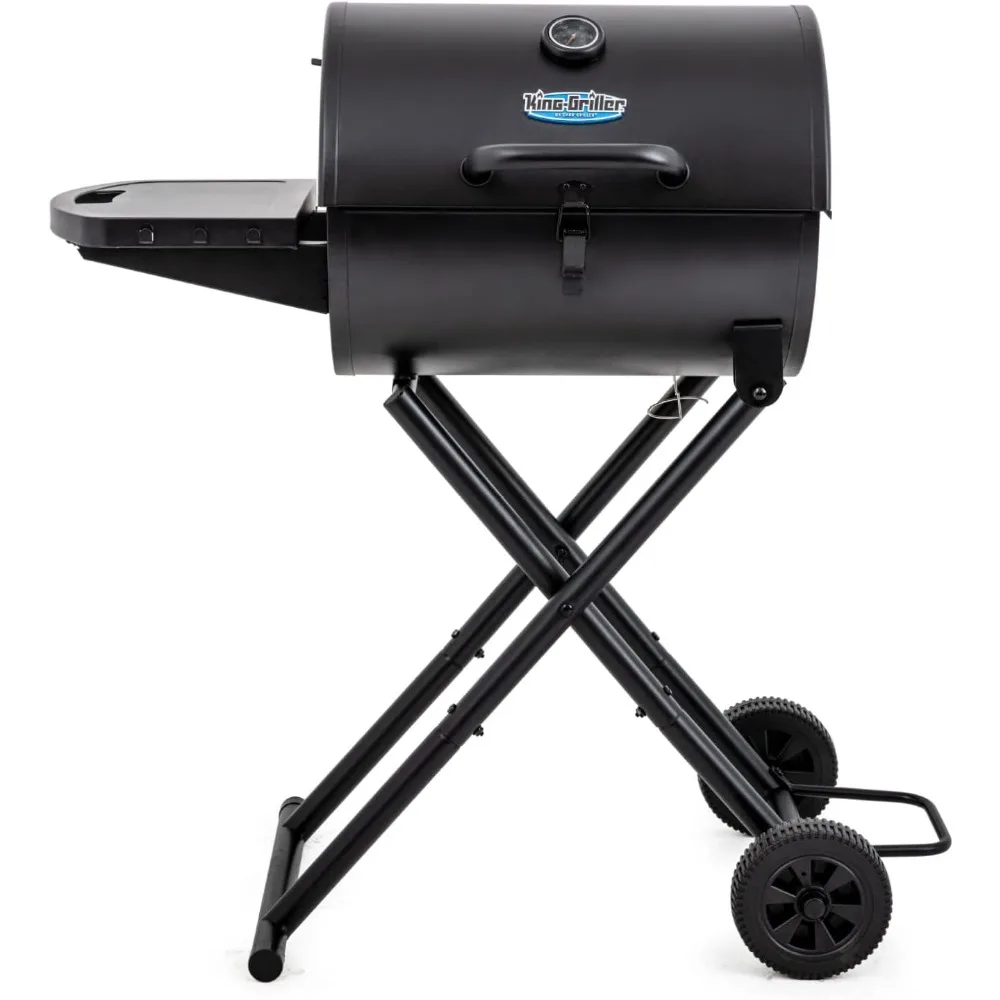 Parrilla de carbón portátil King-Griller Gambler de Char-Griller E1816 en negro
