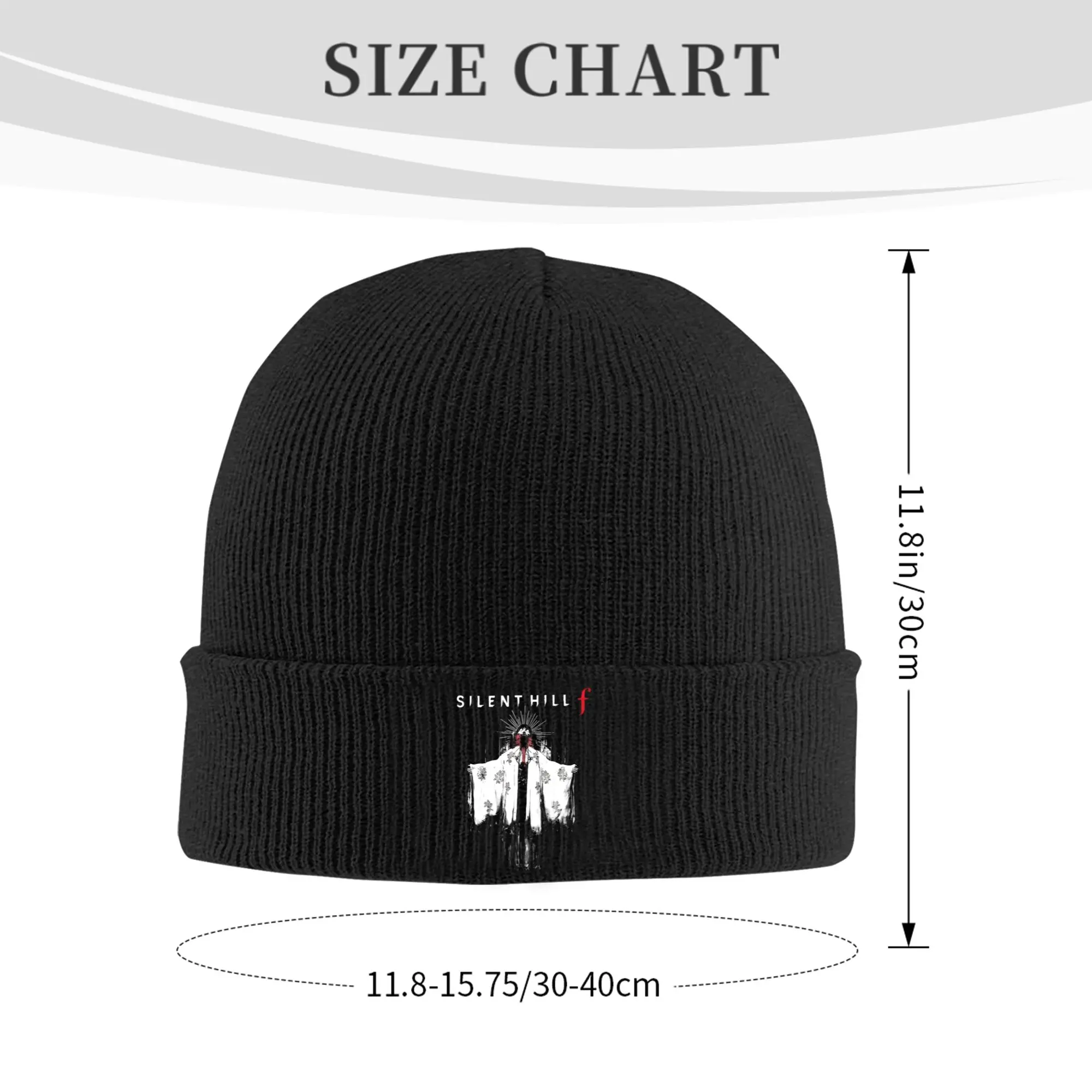 سايلنت هيل F Skullies Beanies قبعات للجنسين شتاء دافئ متماسكة قبعة النساء الرجال كول الكبار الساخن لعبة بونيه القبعات في الهواء الطلق قبعة تزلج #2