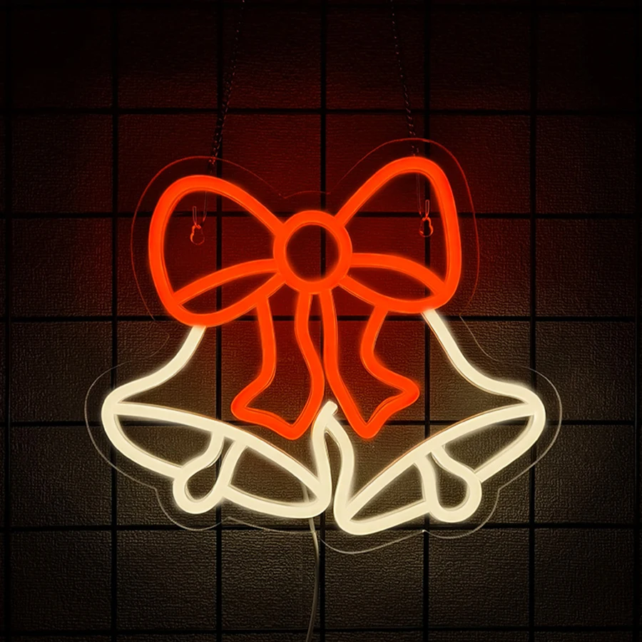 علامة نيون عيد ميلاد سعيد لديكور الحائط - ضوء نيون LED HOHOHO لتزيين عيد الميلاد لغرف نوم الأطفال، ديكور حفلات المنزل. #5