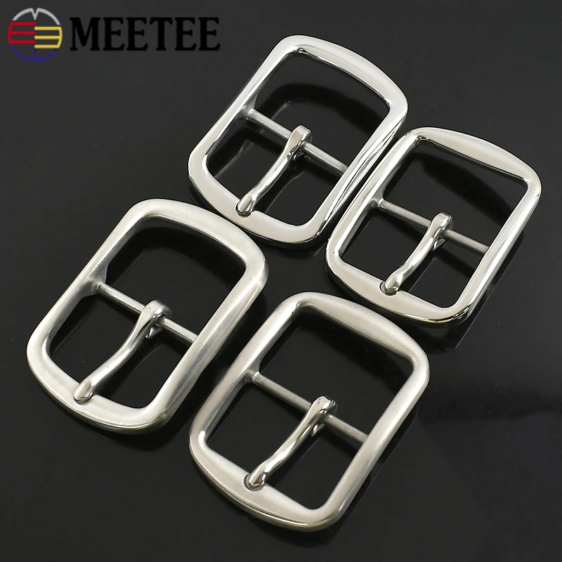 

1Pc 40mm Stainless Steel Belt Buckle Leather Crafts Men Belts Metal Pin Buckles Jeans Pants Waistband Clasp Hardware Accessories