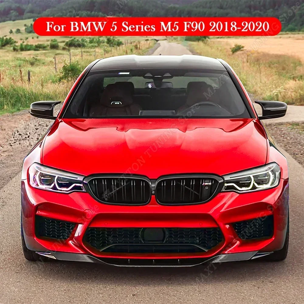 

For BMW 5 Series M5 F90 2018 2019 2020 Pre-Facelift Car Front Bumper Splitter Lip Diffuser Spoiler Guard Body Kits Tuning