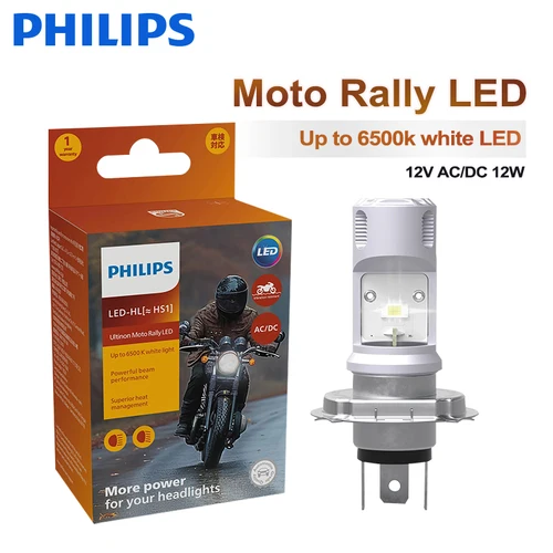Philips HS1 LED faro Motor 6500K lámpara blanca LED brillante motocicleta luz alta y baja 12V PX43t Moto bombilla 11636UMRX1