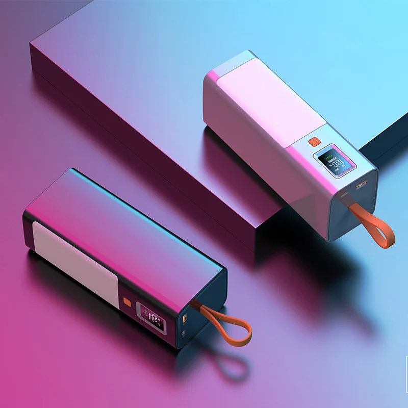 휴대용 보조배터리 100W USB C 대용량 보조베터리 40000mAh 고속 충전 외장 예비 배터리, 노트북 아이폰용, 20000mAh