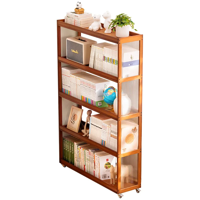 

Simple bookshelf Floor-to-ceiling reading area Picture book rack Against the wall shelf Living room Household removable