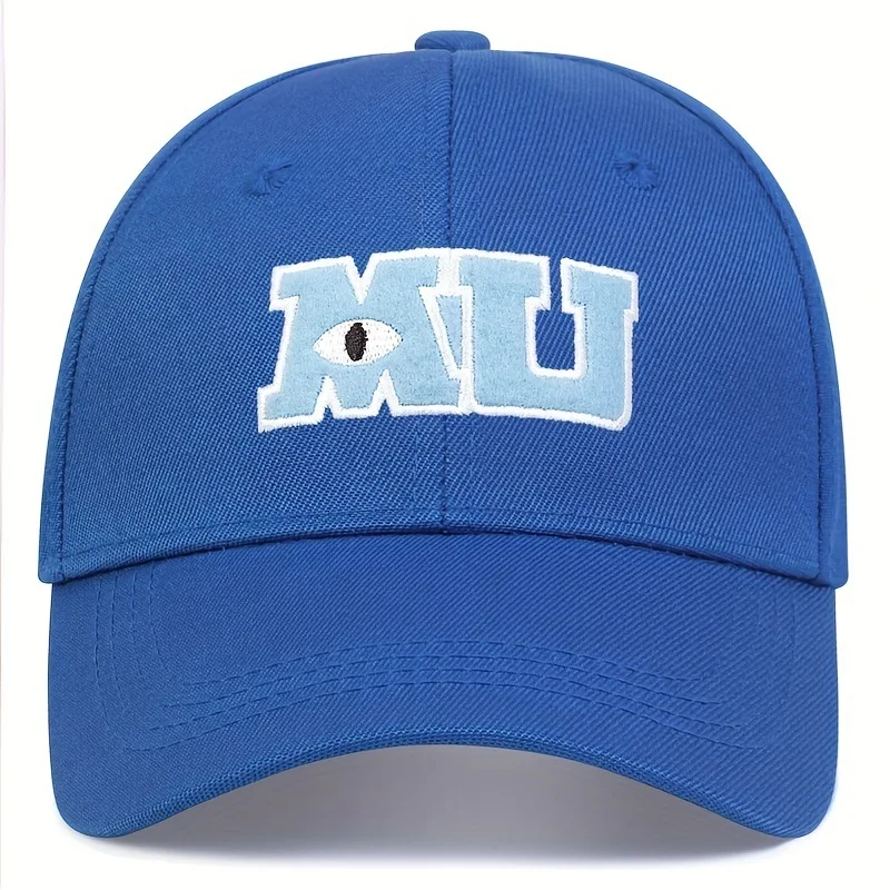 Baseball Cap Monsters University Monsters Inc Sullivan Bigeye School Badge MU Monocular Casual Cap