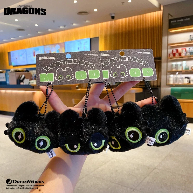 Authentic How To Train Your Dragon  Toothless Boy  New Couple Keychain Plush Bag Pendant Keychain Festival Gift