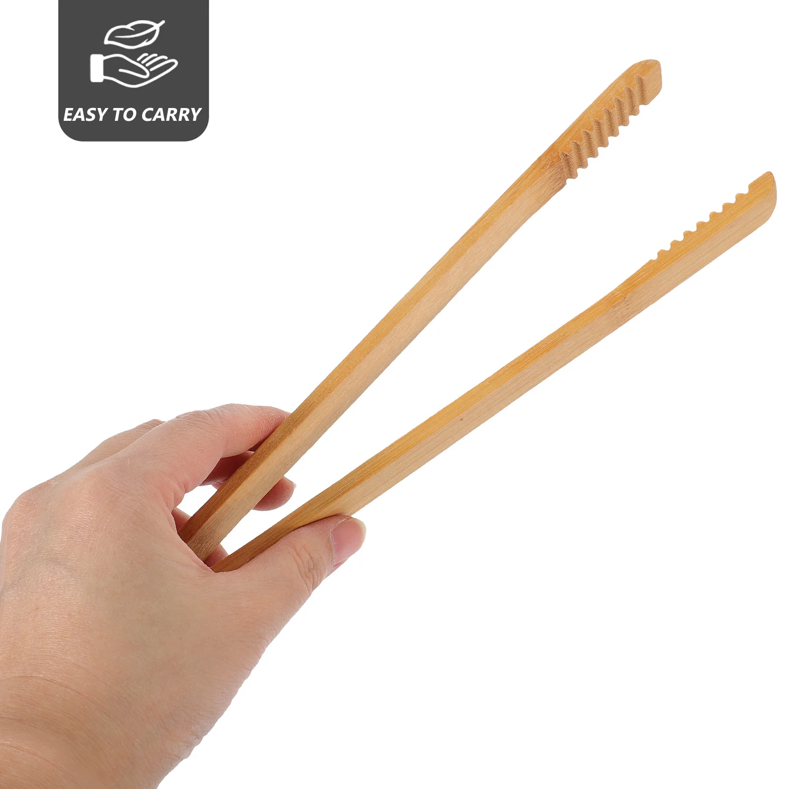 Afbeelding 6: 4 Stuks Steaktang Bamboe Voedsel Klem Verbrandingsbeveiliging Keuken Pincet Voor Bbq Picknick Koken Outdoor Eetkamer Serveergereedschap Tang Keuken