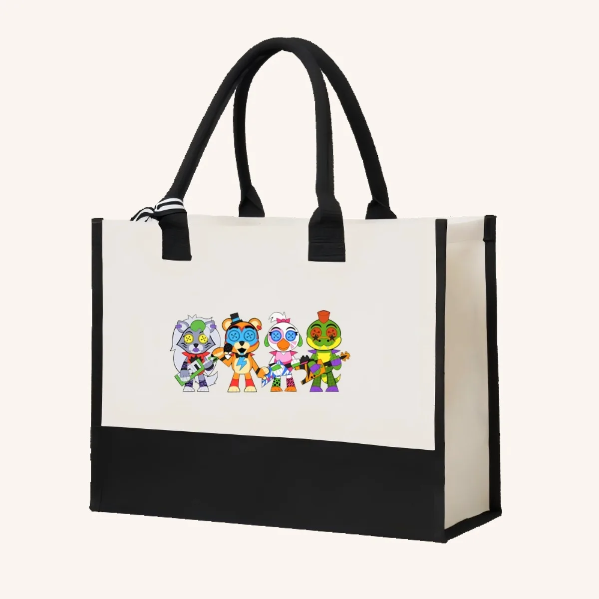 2026 جديد وصول موضة عملية واسعة قابلة لإعادة الاستخدام حمل حقيبة نمط طباعة 2 لهجة الثقيلة حقيبة كتف كبيرة لجميع Da