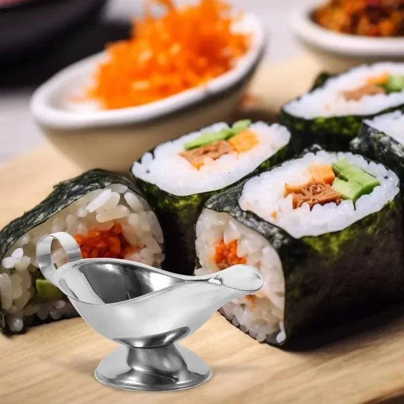 المطبخ مطعم طبق الملح فندق المرق قارب مريح مقبض صلصة الفولاذ المقاوم للصدأ التجارية قطرات نكهة الشفاه الخل #4