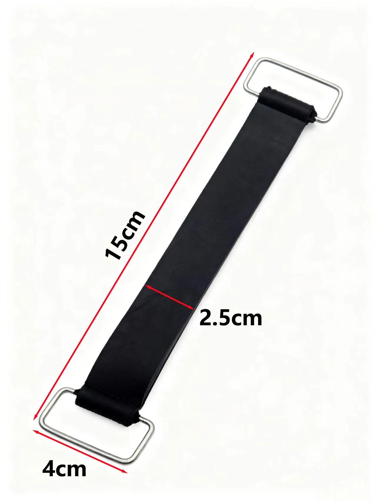 

15X4 см резиновый ремень для аккумулятора мотоцикла, универсальный резиновый крепежный ремень для аккумулятора, прочный крепежный кронштейн, подходит для Ybr125 150 Jym125, китайских скутеров, мопедов, трехколесных велосипедов, скутеров