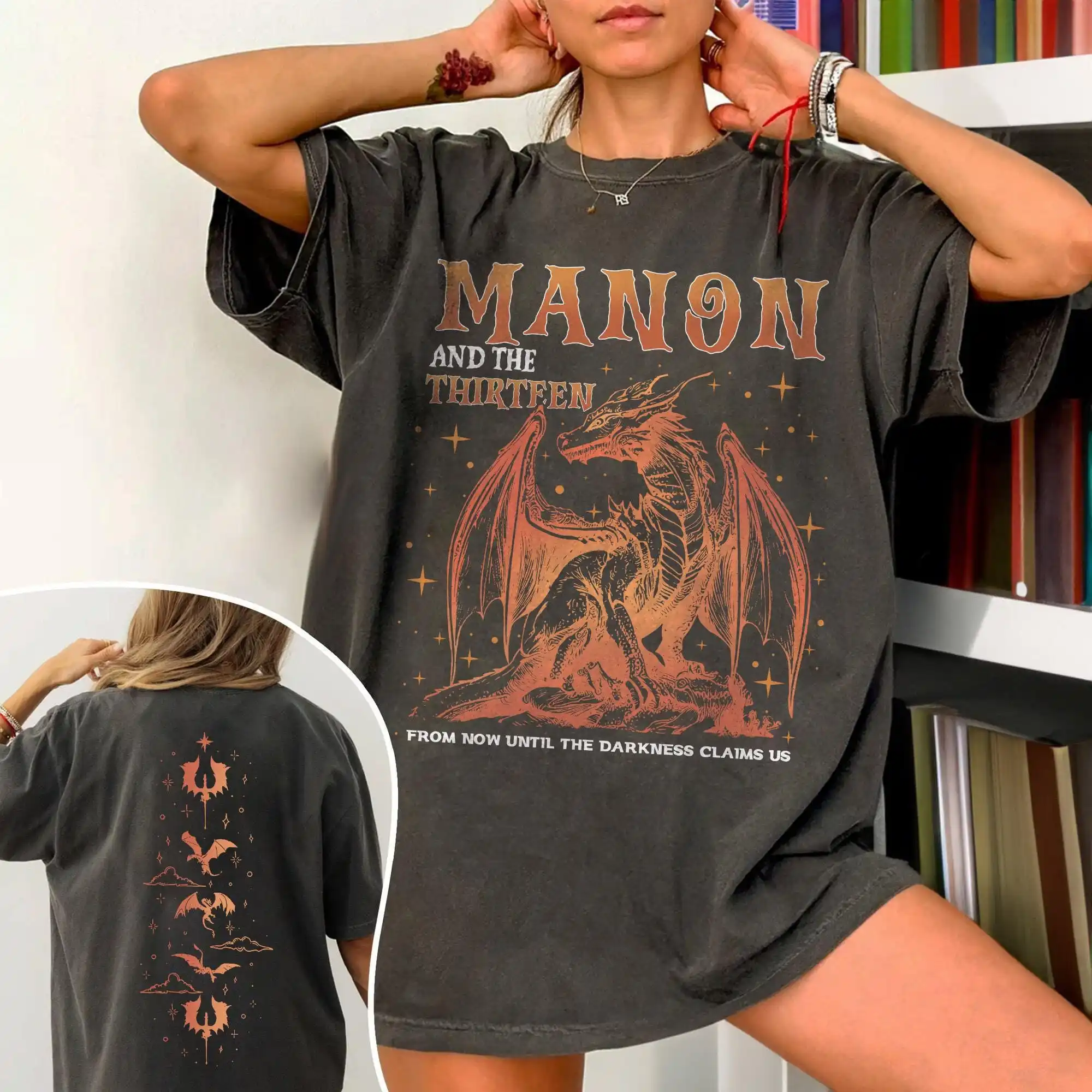 Manon Blackbeak T-Shirt, The Thirteen Shirt,, Throne of Glass Tee, Wyvern Abraxos Fireheart Shirt