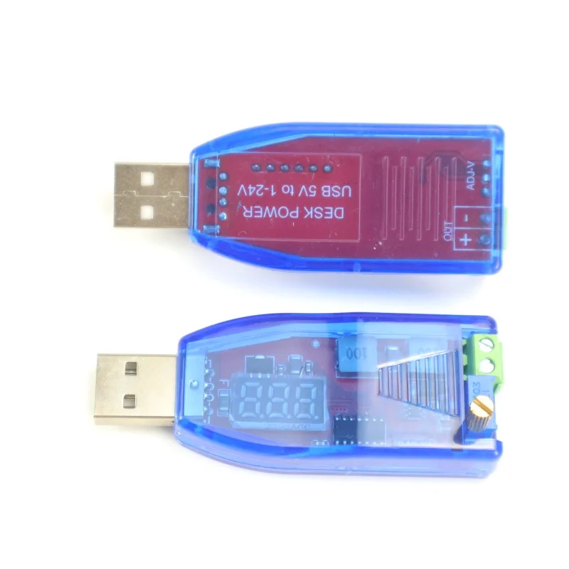 DC-DC 5V bis 3,3V 9V 12V 24V USB-Up- und Down-Leistungsmodul, einstellbarer Boost-Buck-Konverter