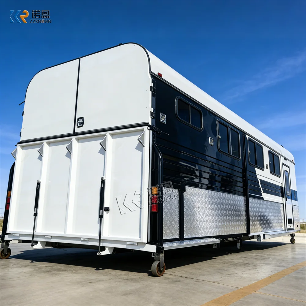 Foldable Durable Modern Horse Trailer Elegant Lightweight Appearance Horse Trailer for Horse Transport
