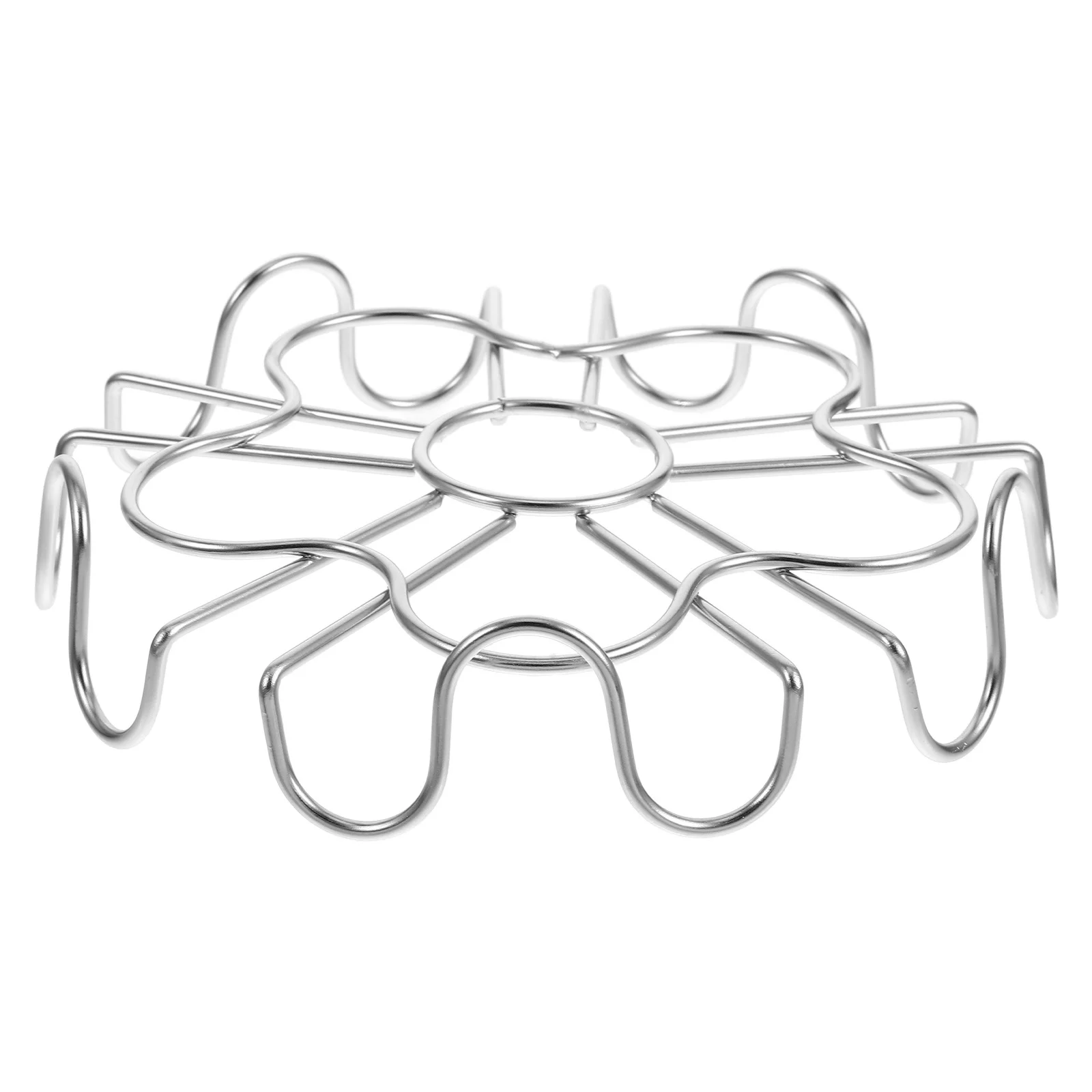 

304 Stainless Steel Egg Steamer Rack Multipurpose Kitchen Steaming Rack for Eggs Fish Vegetables Tamales Crabs