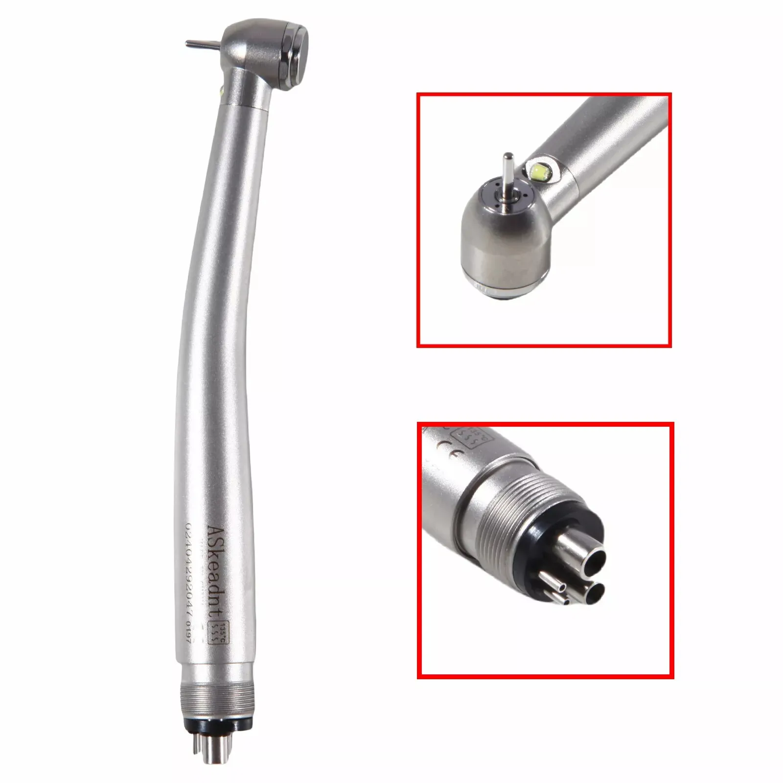 Dental High Speed Handpiece/LED E-generator /45 Degree Fiber Optic 2/4Hole Fit Nsk Pana Max