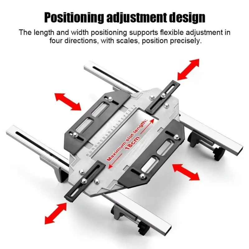 Woodworking Hinge Installation Template, Door & Cabinet Jamb Hinge Hole Guide Jig, Router Positioning Slot Locator