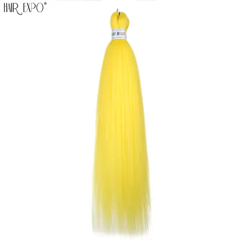 26Inch Easy Braids Hair Synthetic Colourful Pre Stretched Braiding Hair Extensions Jumbo Braids Ombre Yaki Long Straight Hair - Image 30