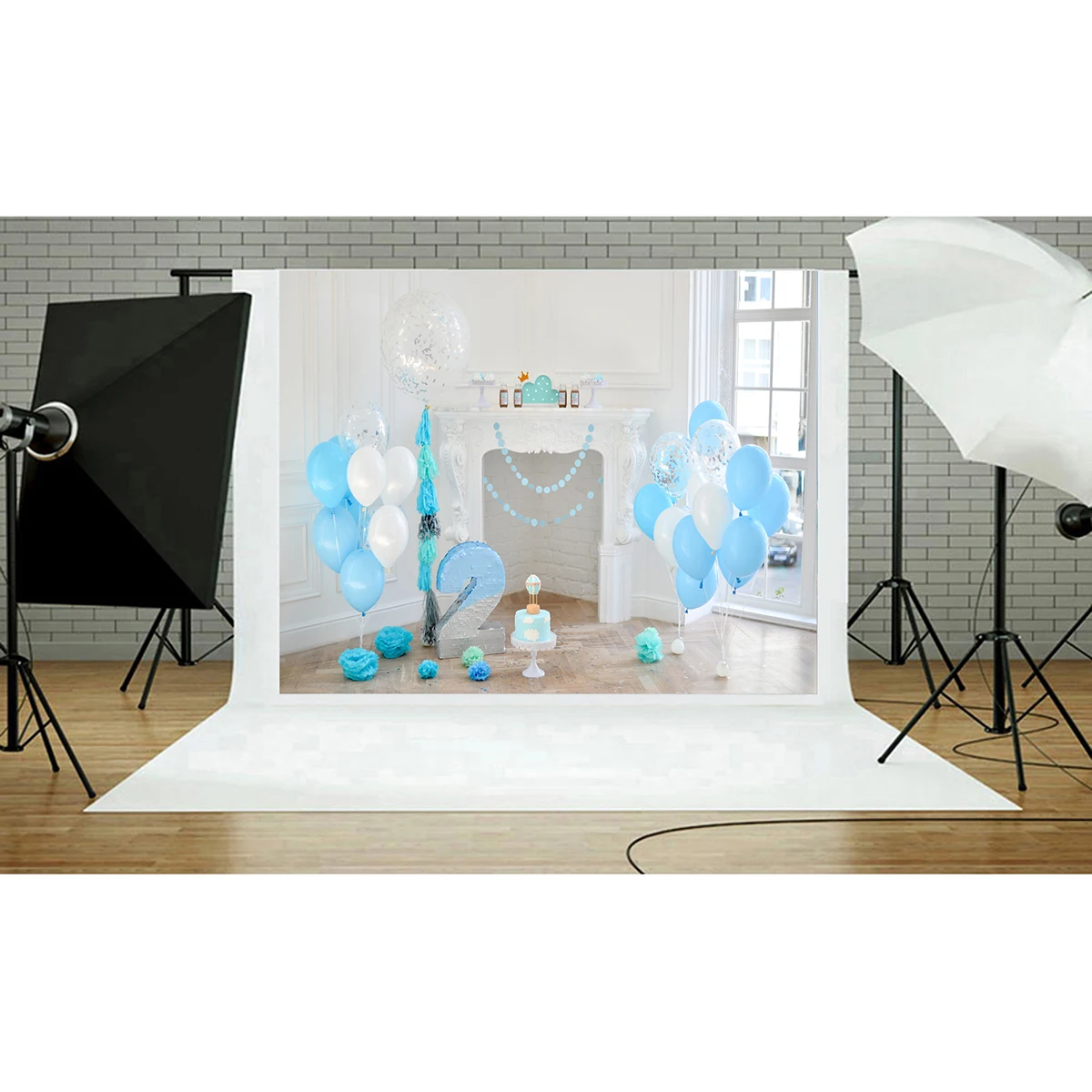 

Photo Background 2nd Birthday Backdrop Kids Photography Props Durable Premium Material Scene 2Nd Birthday Backdrop Photo