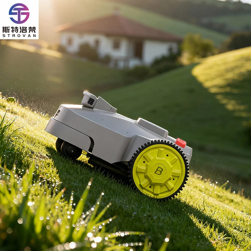 

STLF Self Propelled Automatic Charging Industrial-grade DIY Cutting Width 8 in Robot Lawn Mower