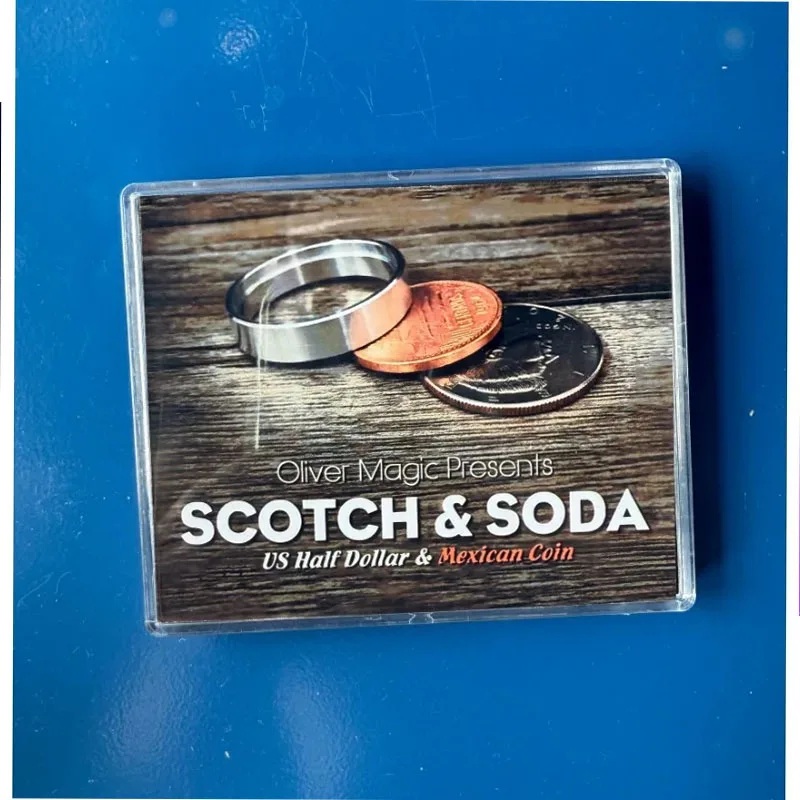 Scotch & Soda (US Half Dollar) by Oliver Magic Tricks Coin Appearing Vanishing Magia Magician Close Up Illusions Gimmicks