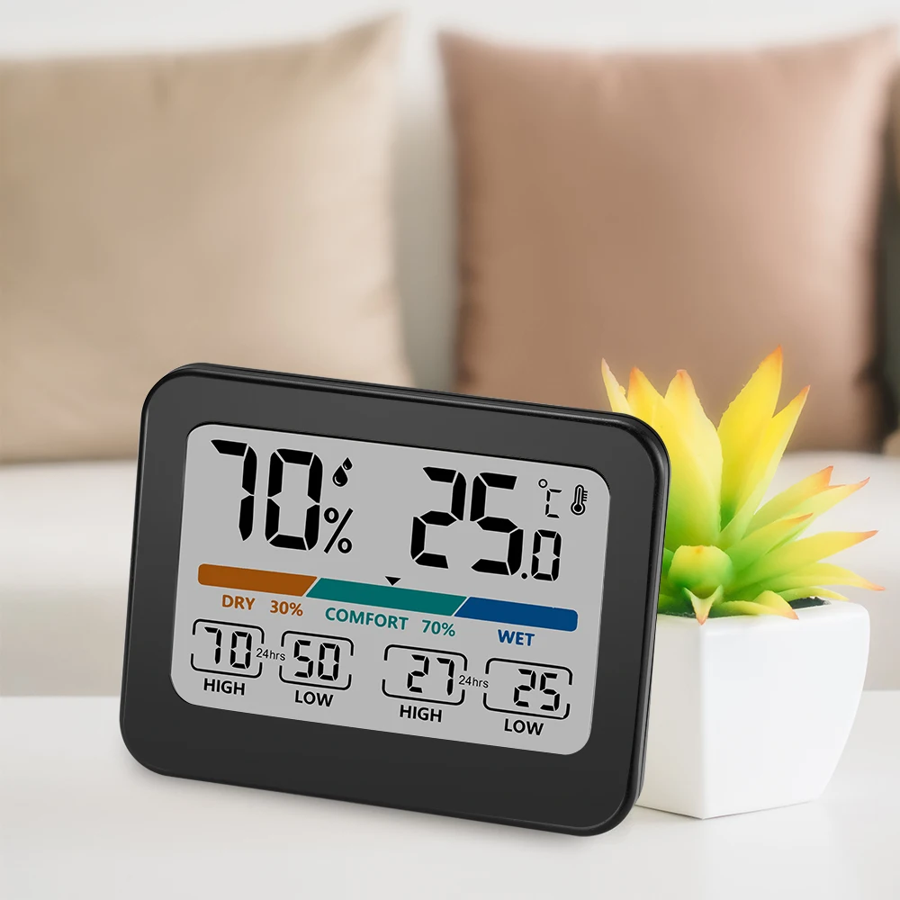 Nuovo misuratore di umidità della temperatura interna digitale digitale digitale termometro digitale misuratore sensore misuratore di temperatura per interni stazione meteorologica-20 ~ 60 ℃